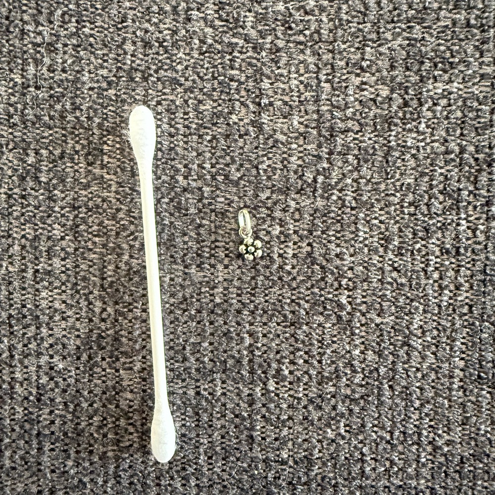 Silver Flower Charm Pendant